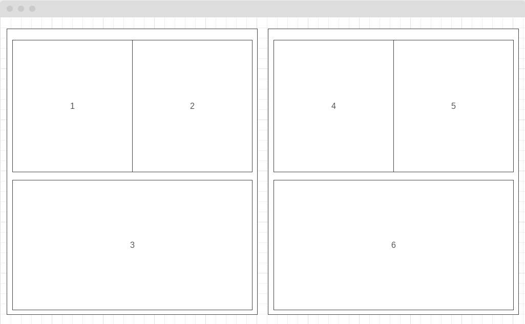 An illustration of two homepage configurations that have a similar structure. This would be a useful case for Slot Tracking, one of the two Overlay tracking options.