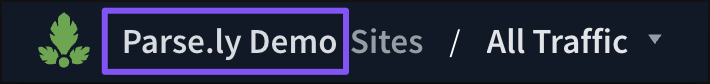 The network identifier in the top bar.