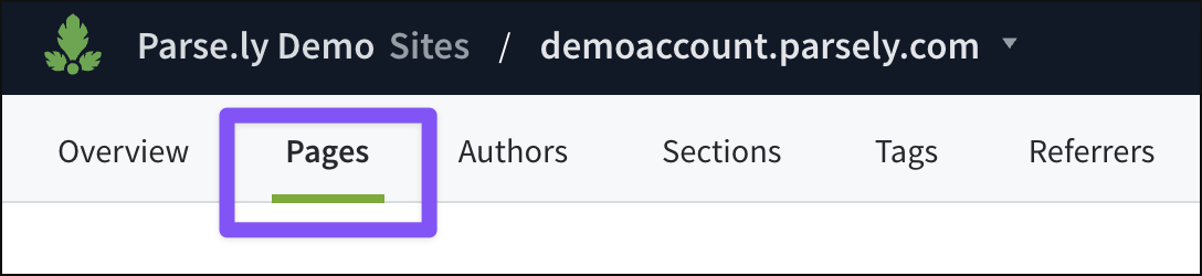 The Posts/Pages tab can be seen as "Posts" or "Pages" in the navigation bar.